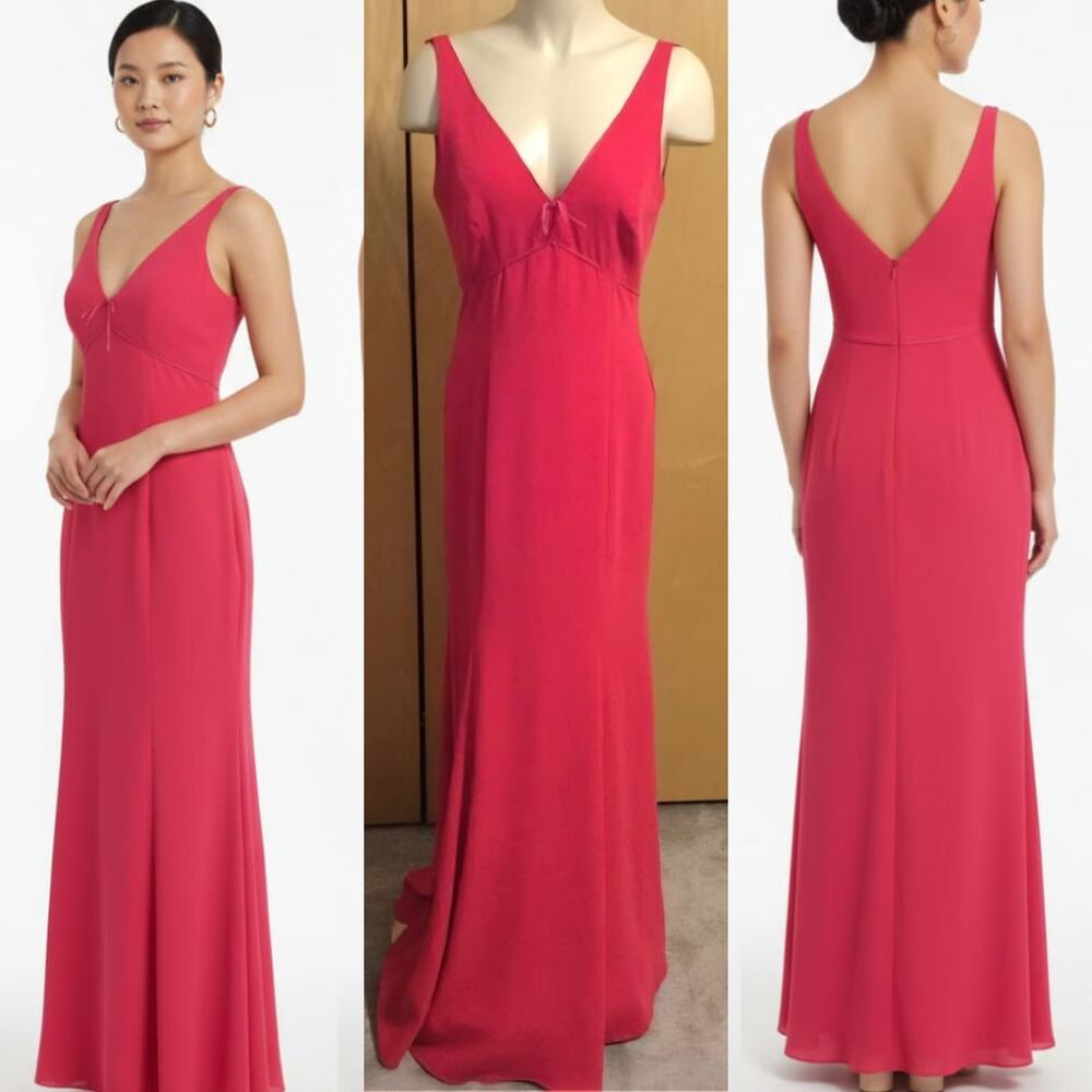 Marchesa Notte Embroidered Sleeveless Column Gown